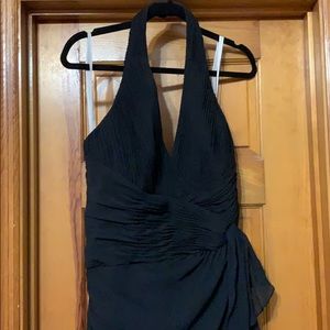 David’s Bridal Black Bridesmaid Dress